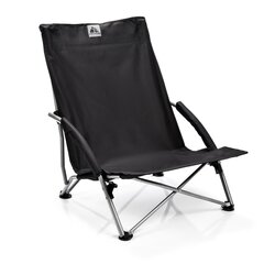 Sulankstoma paplūdimio kėdė Meteor Coast, juoda kaina ir informacija | Turistiniai baldai | pigu.lt