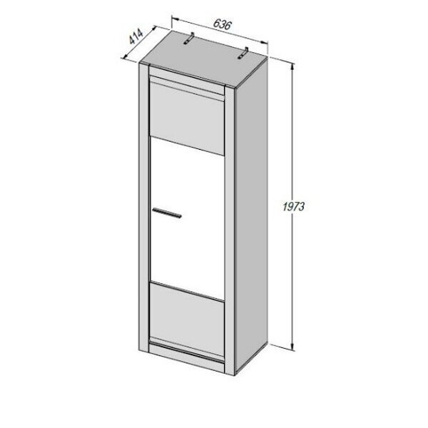 Vitrina Forte L-Light, balta kaina ir informacija | Vitrinos, indaujos | pigu.lt