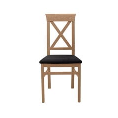 2-jų kėdžių komplektas BRW Bergen, rudas/juodas цена и информация | Стулья для кухни и столовой | pigu.lt