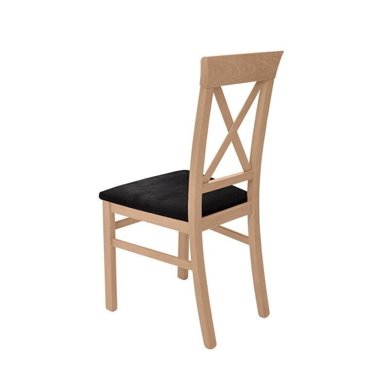 2-jų kėdžių komplektas BRW Bergen, rudas/juodas цена и информация | Virtuvės ir valgomojo kėdės | pigu.lt