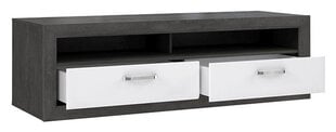 Подставка под ТВ Lennox, тёмно-серый/белый глянцевый цена и информация | Тумбы под телевизор | pigu.lt