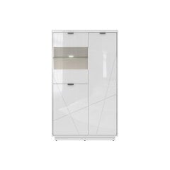 Шкаф-витрина Forn II, белый глянцевый цвет цена и информация | Витрины, серванты | pigu.lt