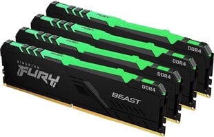 Kingston Fury Beast RGB цена и информация | Оперативная память (RAM) | pigu.lt