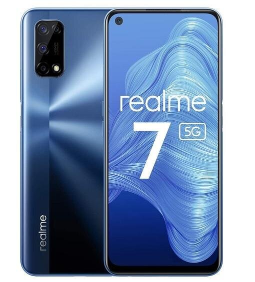 Realme 7 5G, 128 GB, Dual SIM, Blue kaina ir informacija | Mobilieji telefonai | pigu.lt