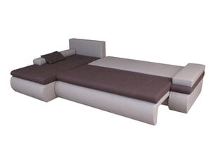 Kampinė sofa-lova Oslo, juoda/balta kaina ir informacija | Sofos | pigu.lt