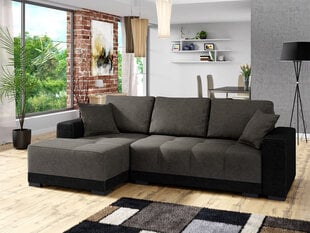 Kampinė sofa-lova Dallas, juoda/pilka kaina ir informacija | Sofos | pigu.lt