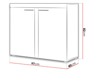 Комод Rumba цена и информация | Шкафчики в гостиную | pigu.lt