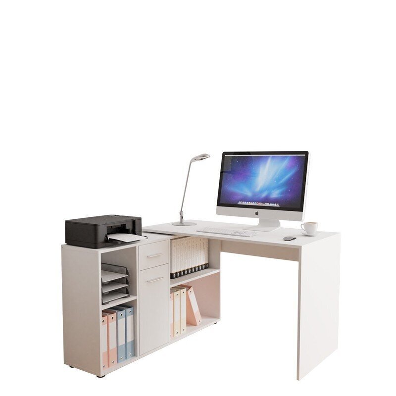 Rašomasis stalas Armando, baltas цена и информация | Kompiuteriniai, rašomieji stalai | pigu.lt