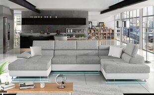 Угловой диван-кровать Cotere Bis + LED цена и информация | Угловые диваны | pigu.lt