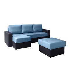 Угловой диван-кровать Calabrini + тумба цена и информация | Угловые диваны | pigu.lt