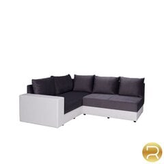 Угловой диван-кровать Bono, белый/серый цена и информация | Угловые диваны | pigu.lt