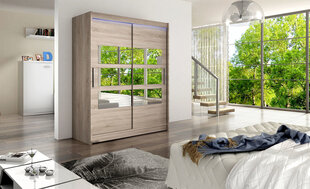 Шкаф с раздвижными дверями WESTA / PRESTO VII + LED цена и информация | Шкафы | pigu.lt
