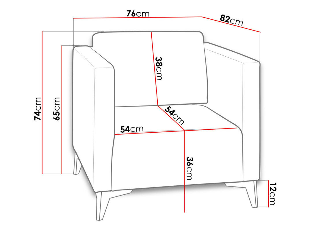 Fotelis SAFIR kaina ir informacija | Svetainės foteliai | pigu.lt