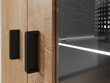 Sekcija Cama Meble Soho 1 LED, ąžuolo spalvos/juoda kaina ir informacija | Sekcijos | pigu.lt