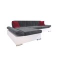 Угловой диван-кровать MALWI, серый/белый