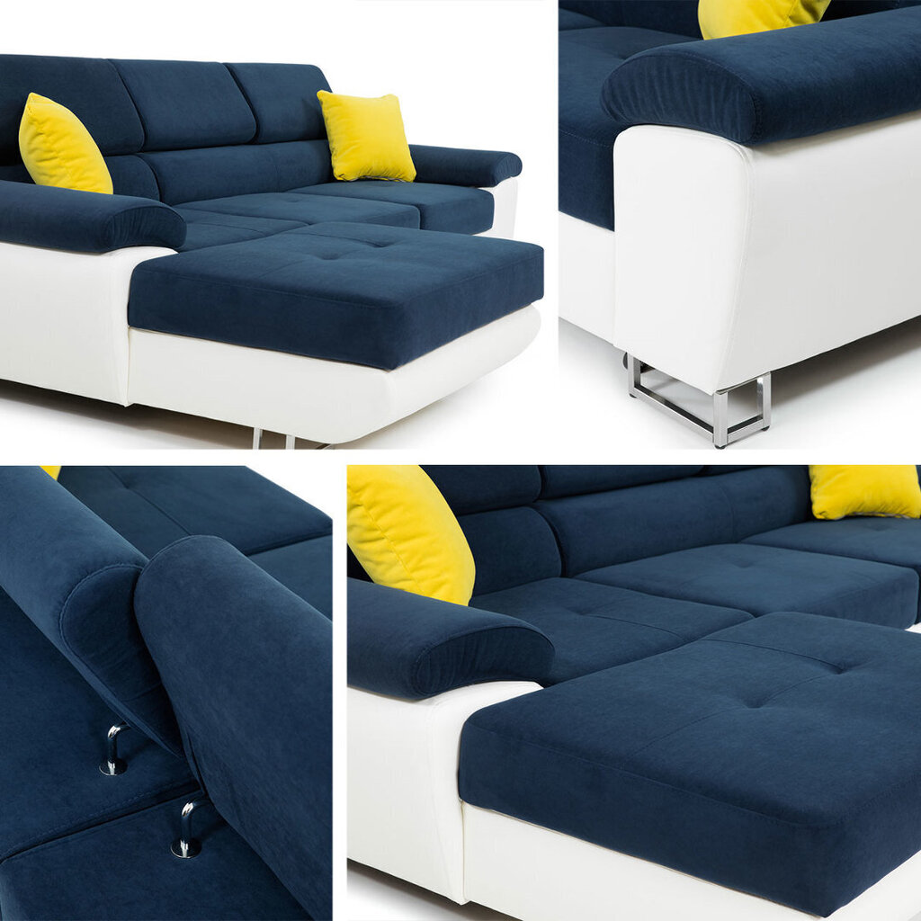 Kampinė sofa-lova COTERE MINI + LED kaina ir informacija | Minkšti kampai | pigu.lt