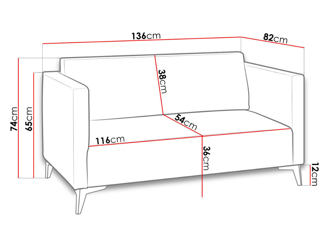 Sofa Szafir 2, žalia kaina ir informacija | Sofos | pigu.lt