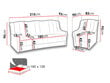 Minkštų baldų komplektas Niagara 3+1+1, rudas kaina ir informacija | Minkštų baldų komplektai | pigu.lt