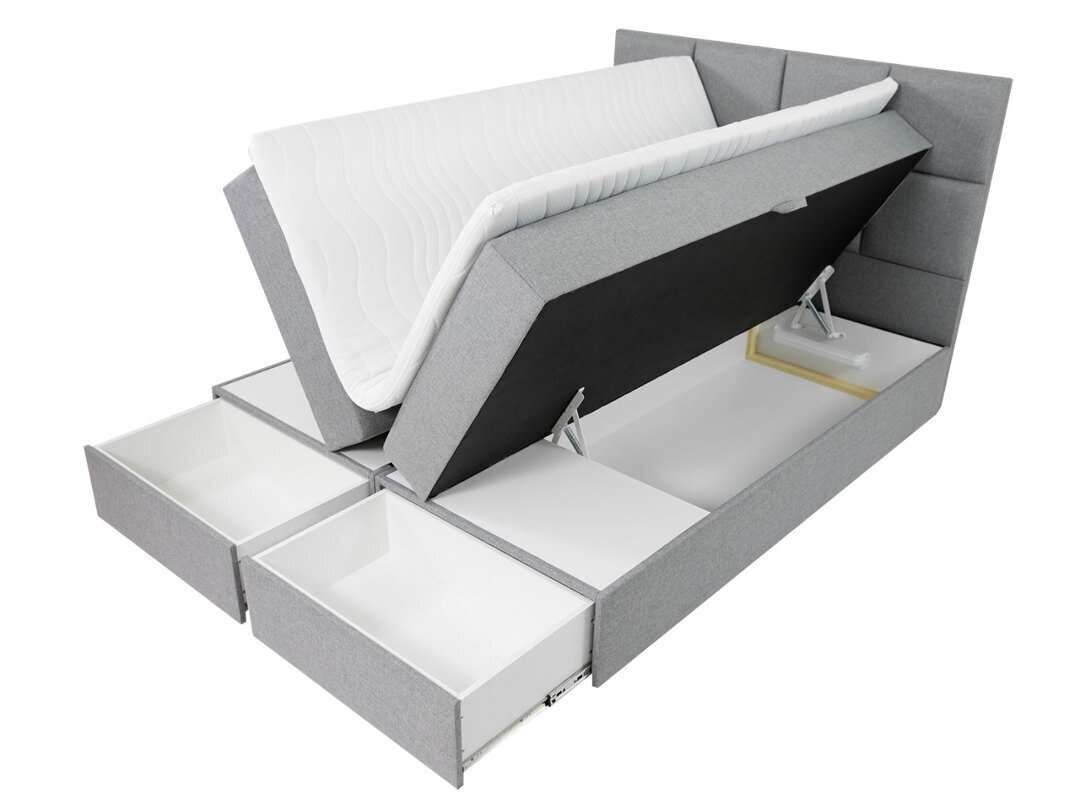 Kontinentinė lova GARDA LUX 200x200 cm kaina ir informacija | Lovos | pigu.lt