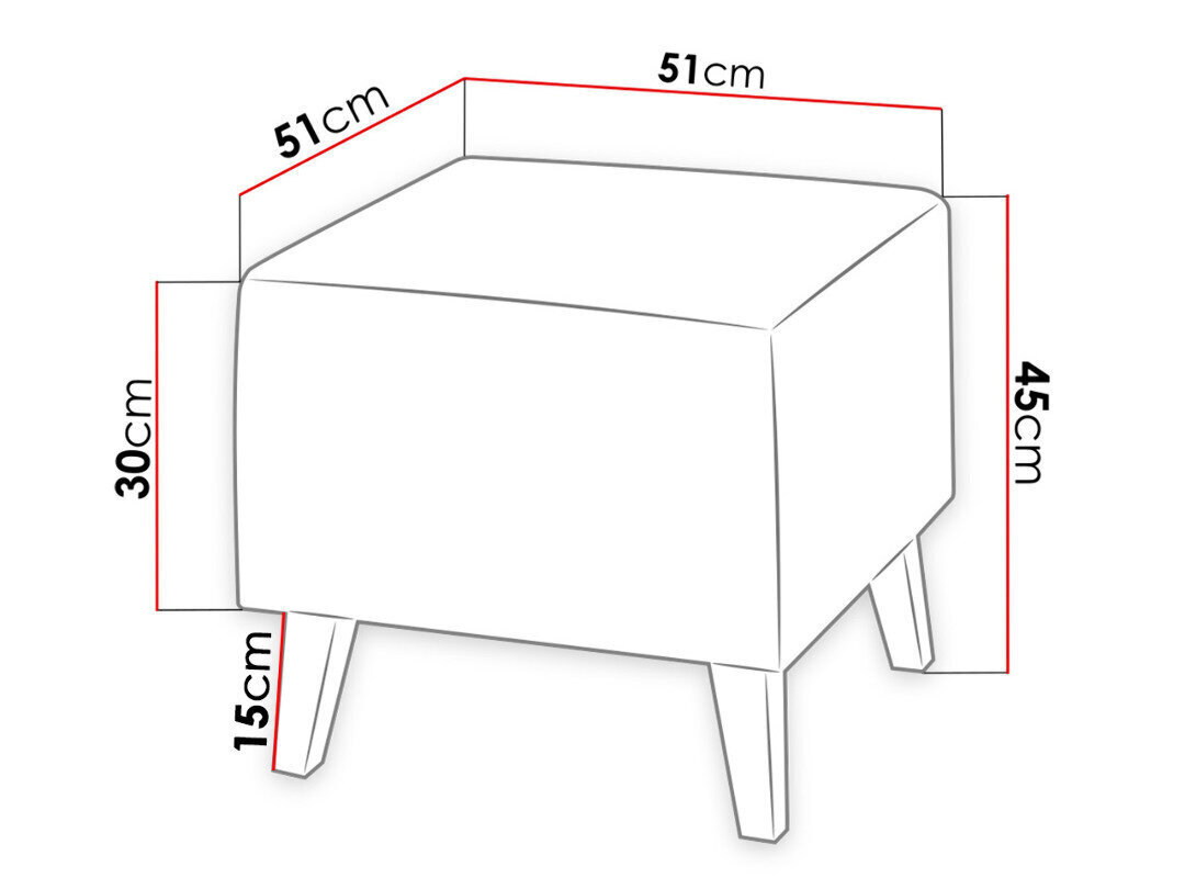 Pufas Memone kaina ir informacija | Sėdmaišiai ir pufai | pigu.lt