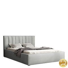 Lova Ideal 120x200cm su pakeliamomis grotelėmis, pilka kaina ir informacija | Lovos | pigu.lt