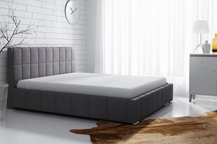 Кровать Leo 140x200 см с подъемным основанием, серый цена и информация | Кровати | pigu.lt