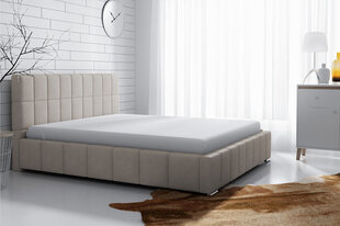 Кровать Leo 180x200 см с выдвижным основанием, бежевая цена и информация | Кровати | pigu.lt