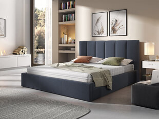 Кровать Nick 160x200 см с выдвижным основанием, синяя цена и информация | Кровати | pigu.lt