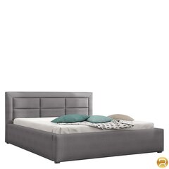 Кровать Clasic 160x200 см с выдвижным основанием, серая цена и информация | Кровати | pigu.lt
