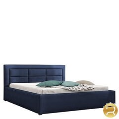 Кровать Clasic 120x200 см с выдвижным основанием, синяя цена и информация | Кровати | pigu.lt