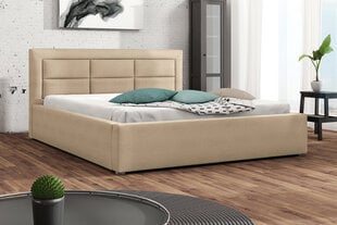 Кровать Clasic 120x200 см с выдвижным основанием, бежевая цена и информация | Кровати | pigu.lt
