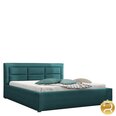 Кровать Clasic 120x200 см с выдвижным основанием, зеленая