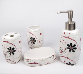 Керамический набор аксессуаров для ванной комнаты «Benedomo» цена и информация | Набор акскссуаров для ванной | pigu.lt