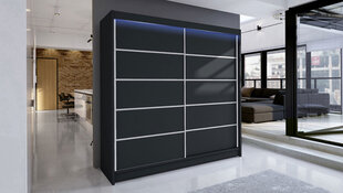 Spinta ADRK Furniture Talin IV, juoda kaina ir informacija | Spintos | pigu.lt
