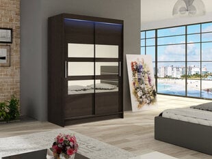 Шкаф Miami V + LED подсветка цена и информация | Шкафы | pigu.lt
