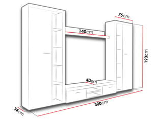 Sekcija Rumba XL kaina ir informacija | Sekcijos | pigu.lt