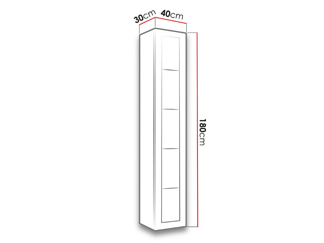 Vitrina Vigo 180 cm kaina ir informacija | Spintos | pigu.lt