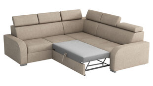 Kampinė sofa-lova Osle, pilka kaina ir informacija | Sofos | pigu.lt