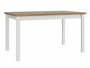 Išskleidžiamas valgomojo stalas Mirjan 24 Albi II, rudas/baltas kaina ir informacija | Virtuvės ir valgomojo stalai, staliukai | pigu.lt