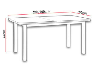 Раздвижной обеденный стол цена и информация | Кухонные и обеденные столы | pigu.lt