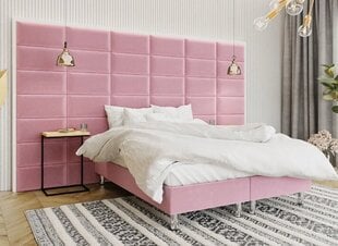 Kontinentinė lova su čiužiniu Estelle-Baza, rožinė kaina ir informacija | Lovos | pigu.lt