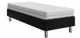 Kontinentinė lova su čiužiniu Black Red White Lux, juoda kaina ir informacija | Lovos | pigu.lt