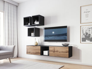 Комплект настенных шкафов и полок Roco VIII цена и информация | Шкафчики в гостиную | pigu.lt
