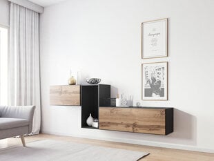 Комплект настенных шкафов и полок Roco XI цена и информация | Шкафчики в гостиную | pigu.lt