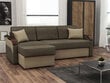 Kampinė sofa-lova Franco III, ruda/smėlio kaina ir informacija | Sofos | pigu.lt