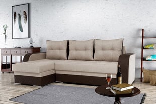 Kampinė sofa-lova Sydney, ruda kaina ir informacija | Sofos | pigu.lt