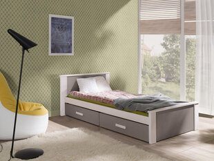 Vaikiška lova Aldo 80x180cm, balta/ruda kaina ir informacija | Vaikiškos lovos | pigu.lt