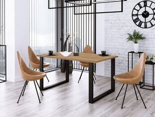 Стол Imperial, 90x185 см, коричневый цена и информация | Кухонные и обеденные столы | pigu.lt