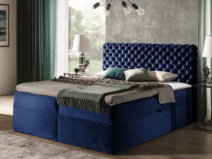 Континентальная кровать CHESTERFIELD 120x200 + наматрасник цена и информация | Кровати | pigu.lt