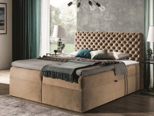 Континентальная кровать CHESTERFIELD 120x200 + наматрасник цена и информация | Кровати | pigu.lt